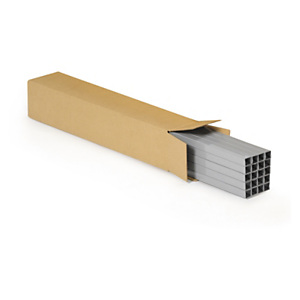 Caisse carton longue double cannelure longueur 60 à 150 cm RAJA 80x15x15 cm