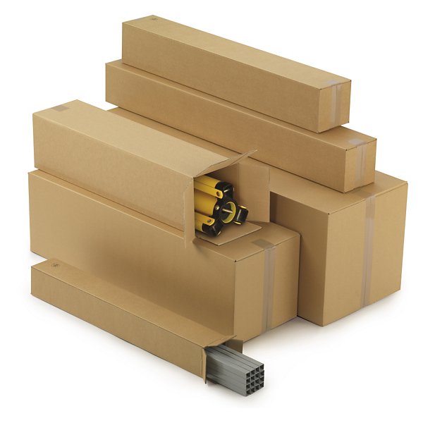 Caisse carton longue double cannelure RAJA 80x20x20 cm - 3