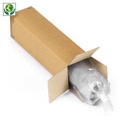 Caisse carton longue simple cannelure RAJA 50x10x10 cm - 1