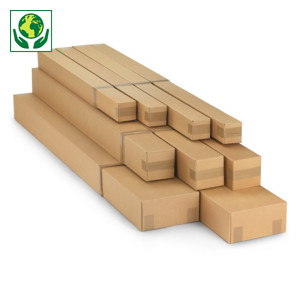 Caisse carton longue télescopique simple cannelure Caisse carton longue télescopique simple cannelure