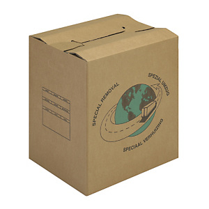 Caisse carton de déménagement double cannelure avec poignées RAJA 55 x 35 x 30 cm, lot de 20 Caisse carton de déménagement double cannelure avec poignées RAJA 55 x 35 x 30 cm, lot de 20