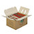 Caisse carton de déménagement double cannelure avec poignées RAJA 55 x 35 x 30 cm, lot de 20 - 4