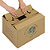 Caisse carton de déménagement double cannelure avec poignées RAJA 55 x 35 x 30 cm, lot de 20 - 2