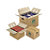 Caisse carton de déménagement double cannelure avec poignées RAJA 55 x 35 x 30 cm, lot de 20 - 5