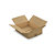 Caisse carton plate brune double cannelure RAJA 40x30x10 cm - 1