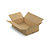 Caisse carton plate brune simple cannelure RAJA 80x50x20 cm - 1