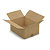 Caisse carton simple cannelure brune 40x30x18 cm, lot de 25 - 1