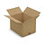 Caisse carton simple cannelure brune 40x30x27 cm, lot de 25 - 1