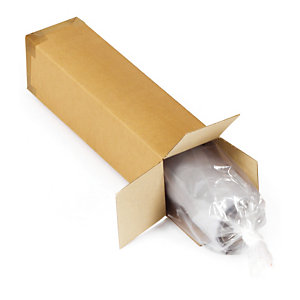 Caisse carton simple cannelure RAJA 100x10x10 cm, lot de 15