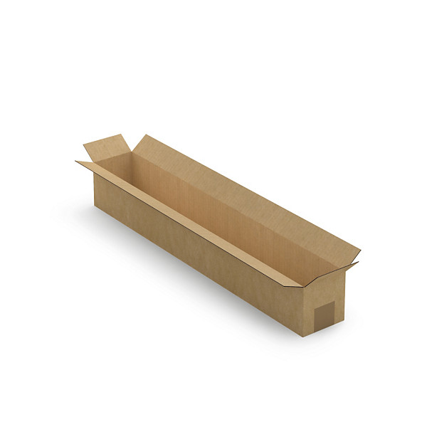 Caisse longue simple cannelure à grande ouverture RAJA 70 x 10 x 10 cm - 1