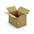 Caisse à montage instantané en carton simple cannelure brun - L.35 x l.25 x H.25 cm - Lot de 20 - 1