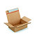 Caisse à montage instantané et fermeture adhésive en carton simple cannelure brun - L.23 x l.16 x H.8 cm - Lot de 20 - 1