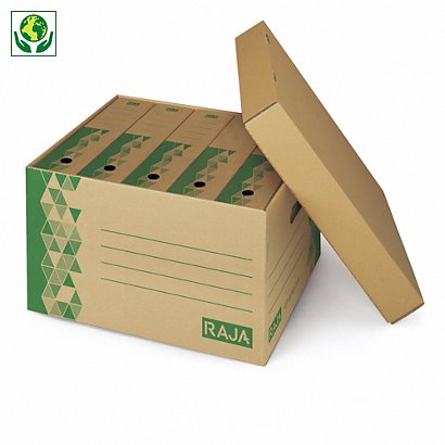 Caisse multi-usage recyclée avec couvercle RAJA - 1