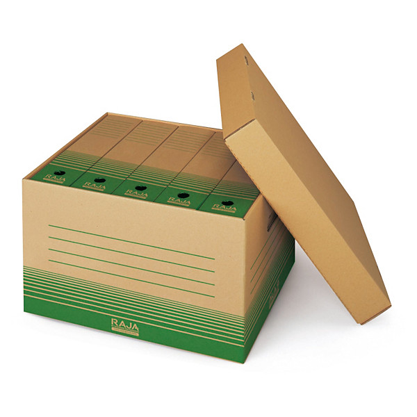 Caisse multi-usages en carton 100% recyclé RAJA, 430 x 350 x 260 mm - 1