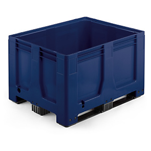 Caisse-palette couleur bleu