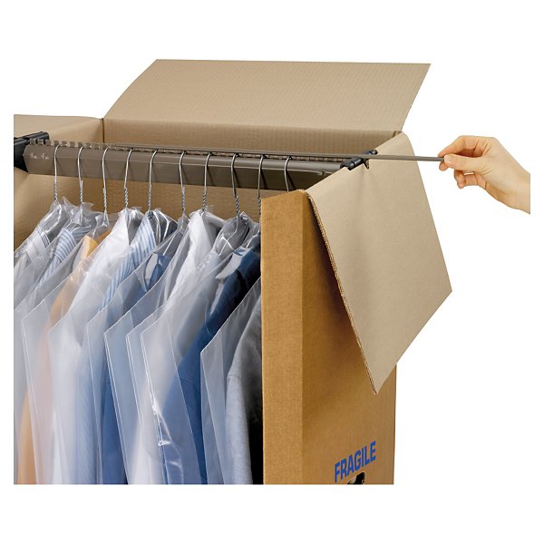 Caisse-penderie carton double cannelure 50x50x155 cm - 2