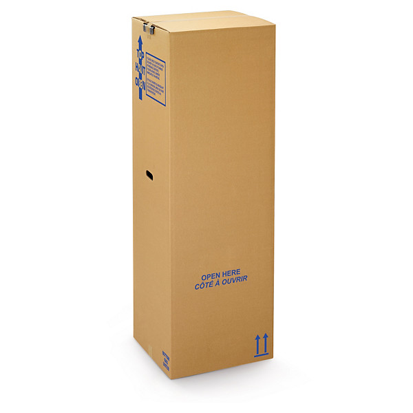 Caisse-penderie carton double cannelure 50x50x155 cm - 1