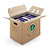 Caisses carton de déménagement double cannelure avec poignées RAJA 65x35x37 cm, lot de 10 - 1