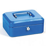 Caissette à monnaie 20 cm 3 compartiments coloris bleu##Geldkist 20 cm 3 vakken kleur blauw Caissette à monnaie 20 cm 3 compartiments coloris bleu##Geldkist 20 cm 3 vakken kleur blauw
