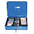 Caissette à monnaie bleue Pavo 5 compartiments L. 30 cm - 4