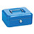 Caissette à monnaie Pavo bleue 3 compartiments L. 20 cm - 1