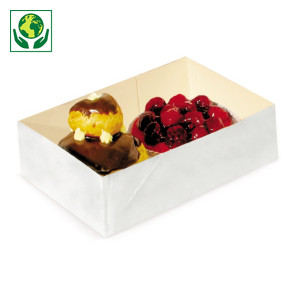 Caissette pâtissière carton sans couvercle Caissette pâtissière carton sans couvercle