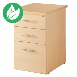 Caisson Actual hauteur bureau - L.42 x P.60 x H. 72 cm - Hêtre Caisson Actual hauteur bureau - L.42 x P.60 x H. 72 cm - Hêtre