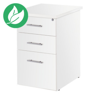 Caisson hauteur bureau Activity 2 - L. 42 x P. 80 x H. 72 - "Blanc" Caisson hauteur bureau Activity 2 - L. 42 x P. 80 x H. 72 - "Blanc"