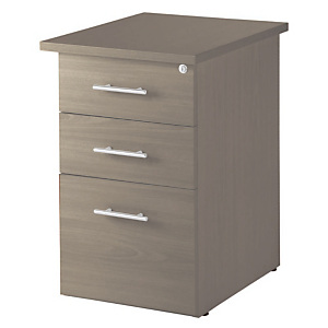 Caisson hauteur bureau Axiome - L.47,5 x H.72,5 x P.80 cm - Chêne grisé