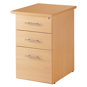 Caisson hauteur bureau Axiome - L.47,5 x H.72,5 x P.80 cm - Chêne