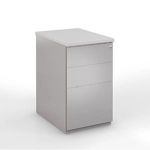 Caisson hauteur bureau métal NF Environnement Aluminium top Gris, H.72 x L. 42 x P. 80 cm Caisson hauteur bureau métal NF Environnement Aluminium top Gris, H.72 x L. 42 x P. 80 cm
