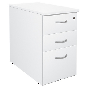 Caisson mélaminé NF Environnement hauteur bureau Blanc - H.72 x L. 42 x P. 80 cm Caisson mélaminé NF Environnement hauteur bureau Blanc - H.72 x L. 42 x P. 80 cm