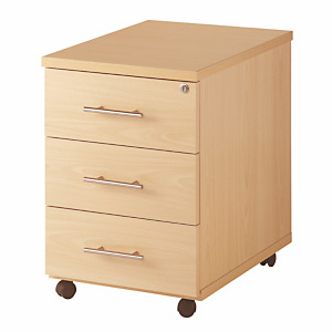 Caisson mobile Activity 2 avec 3 tiroirs - L.43 x P.56 x H. 60 cm - Hêtre Caisson mobile Activity 2 avec 3 tiroirs - L.43 x P.56 x H. 60 cm - Hêtre