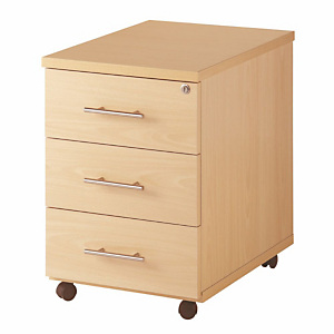Caisson mobile Activity 2 avec 3 tiroirs - L.43 x P.56 x H. 60 cm - Hêtre Caisson mobile Activity 2 avec 3 tiroirs - L.43 x P.56 x H. 60 cm - Hêtre