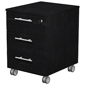 Caisson mobile Flore 3 tiroirs - Frêne noir Caisson mobile Flore 3 tiroirs - Frêne noir