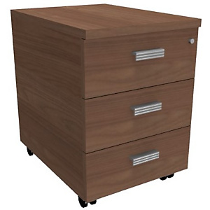 Caisson mobile Moka - 3 tiroirs - Noyer Caisson mobile Moka - 3 tiroirs - Noyer