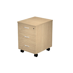 Caisson mobile Pronto 3 tiroirs Chêne Caisson mobile Pronto 3 tiroirs Chêne
