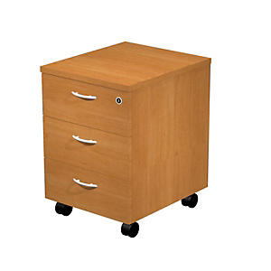 Caisson mobile Pronto - L.43 x P.42 x H.60 cm - 3 tiroirs - Aulne