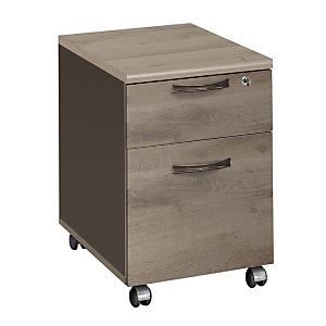 Caisson mobile Sapporo - L.42 x P.60 x H.61 cm - 2 tiroirs - Chêne