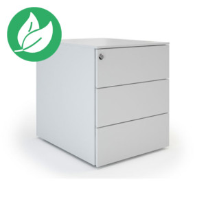 Caisson mobile métal Pro Design - 3 tiroirs - Aluminium Caisson mobile métal Pro Design - 3 tiroirs - Aluminium