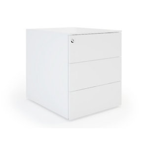 Caisson mobile métal Pro Design - 3 tiroirs - Blanc