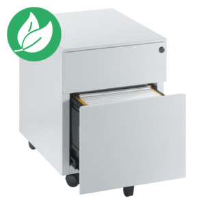 Caisson mobile Universal - 2 tiroirs - Aluminium Caisson mobile Universal - 2 tiroirs - Aluminium