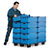 Caixa empilhável de polipropileno alveolar azul 505 x 295 x 150mm - 2
