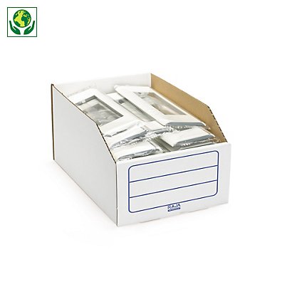 Caixa stock de cartão branca 278 x 195 x 150mm RAJA - 1