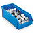 Caixa stock de plástico empilhável azul 260 x 160 x 150mm - 1