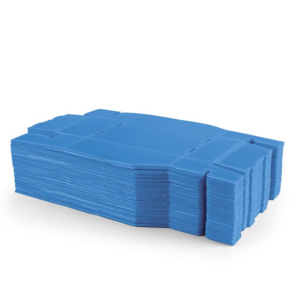 Caixa de stock de polipropileno alveolar azul 380 x 300 x 155mm - 5