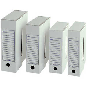 Caja Archivo Definitivo Cartón Folio, Tapa fija, Blanco, 350 x 100 x 250 mm Caja Archivo Definitivo Cartón Folio, Tapa fija, Blanco, 350 x 100 x 250 mm