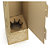 Caja de cartón alta con relleno y asas precortadas para el envío de plantas - 6