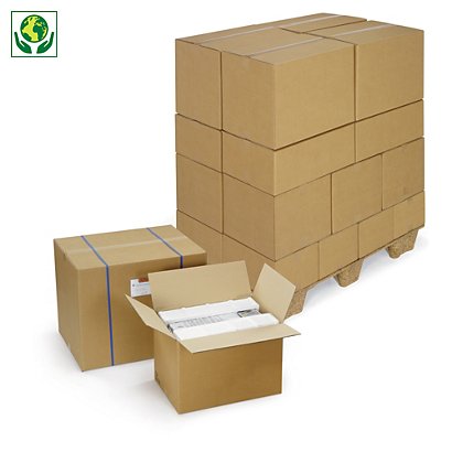 Caja de cartón canal doble 48,5x38,5x30cm RAJA® - 1