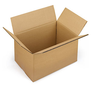 Caja de cartón canal doble marrón formato A3 RAJA®